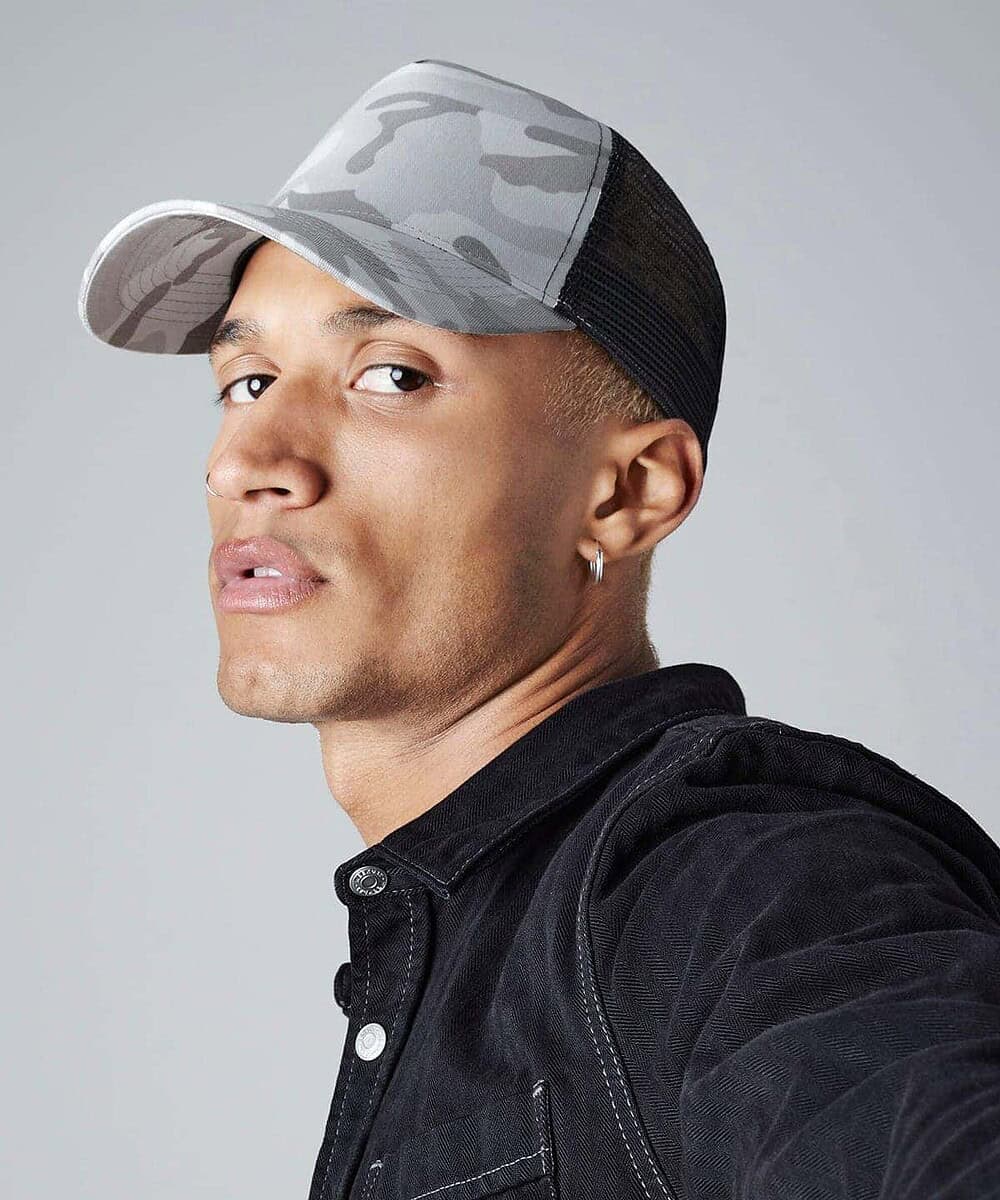 Camo Snapback Trucker Cap for casual and workwear styles. Durable, stylish, and comfortable for ever.