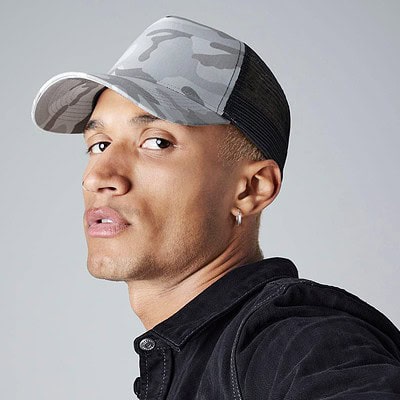 Camo Snapback Trucker Cap for casual and workwear styles. Durable, stylish, and comfortable for ever.