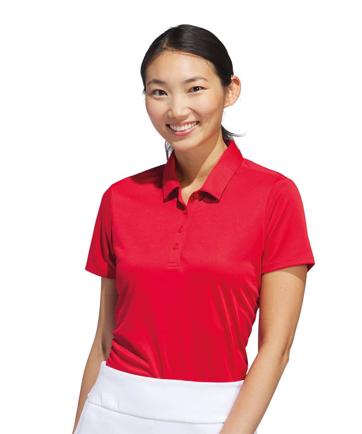 Vibrant red embroidered workwear polo shirt for chefs, staff, or team uniforms, featuring professional embroidery and personalised design options for business branding and uniform consistency.