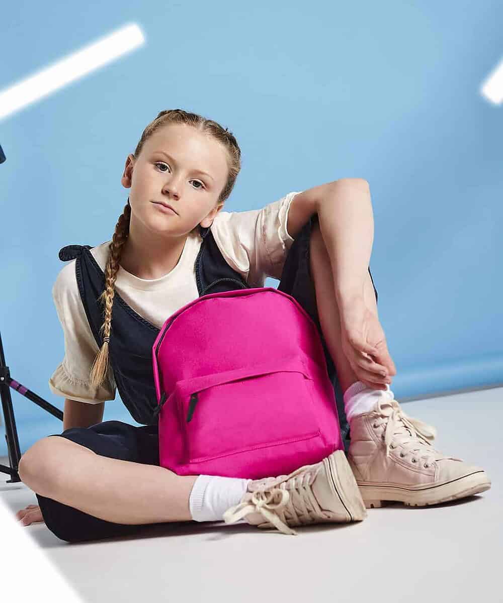Mini fashion backpack with custom embroidery or print by Dynamic Embroidery.