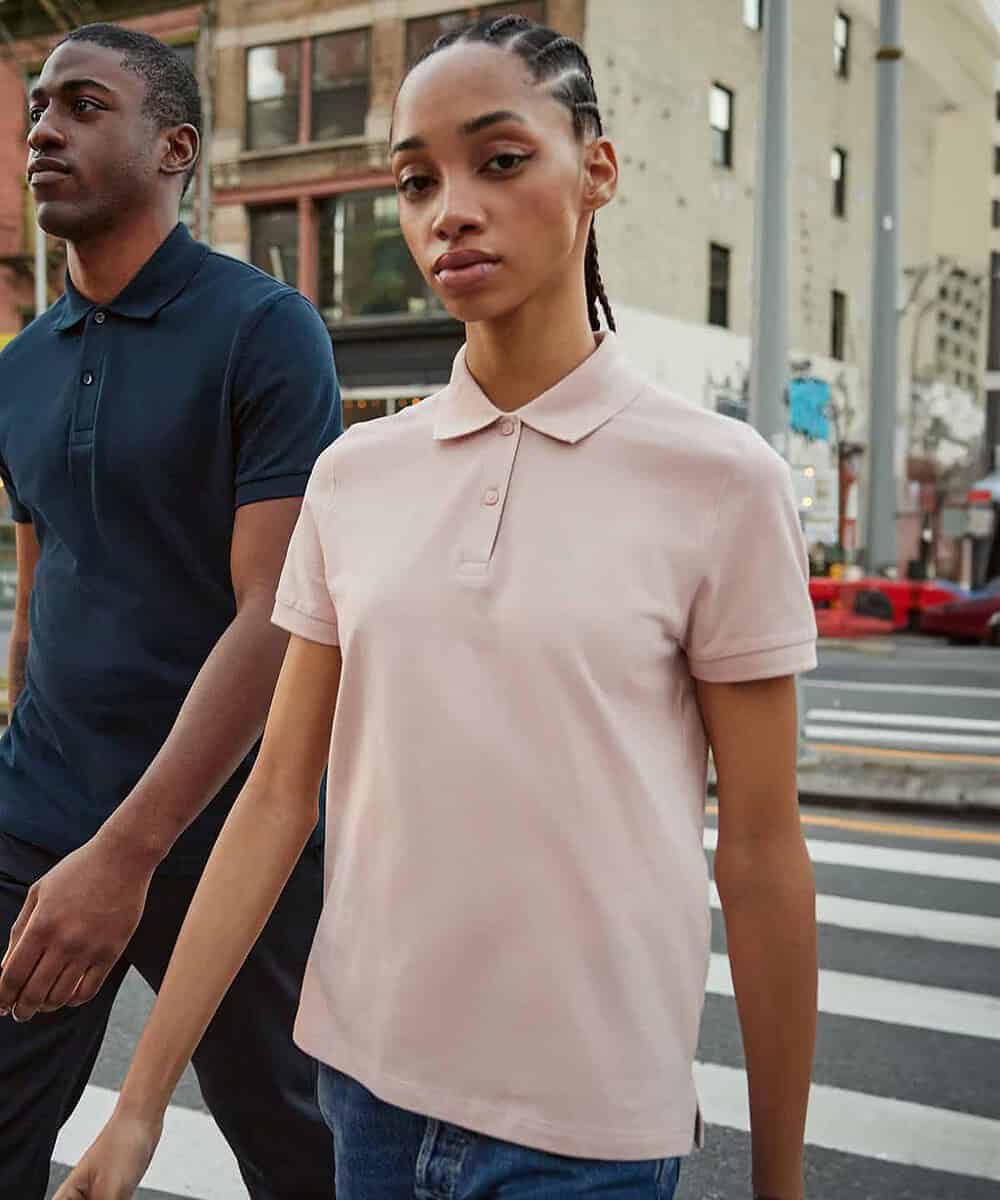 Embroidered women's polo shirt from B&C My Polo 210 collection, ideal for corporate and teamwear.