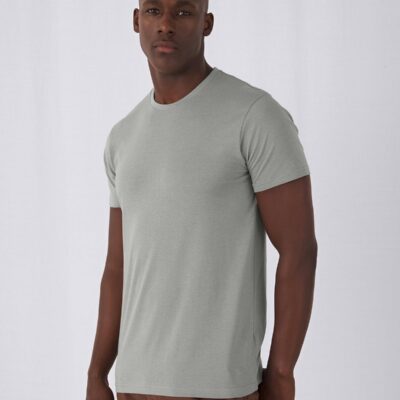 Men's grey T-shirt for embroidery and printing. Perfect for custom workwear and promotional clothing.