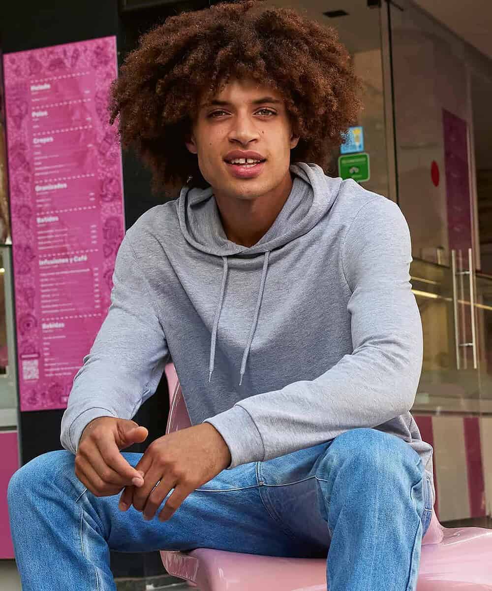 Hoodie with embroidery, ideal for custom branding and promotional clothing. Perfect for workwear and.