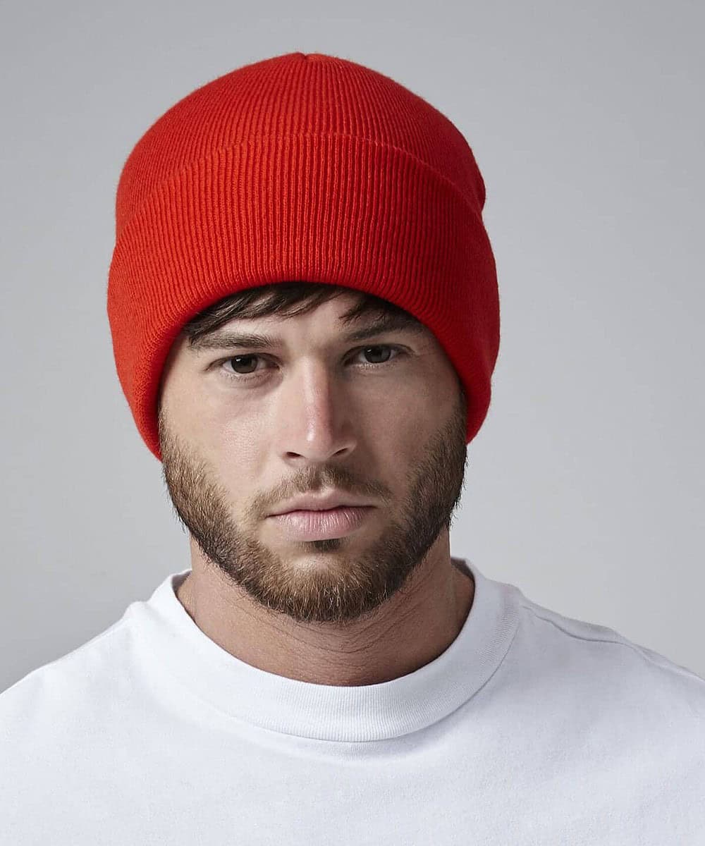 Red Beanie Hat for Custom Embroidered Headwear.