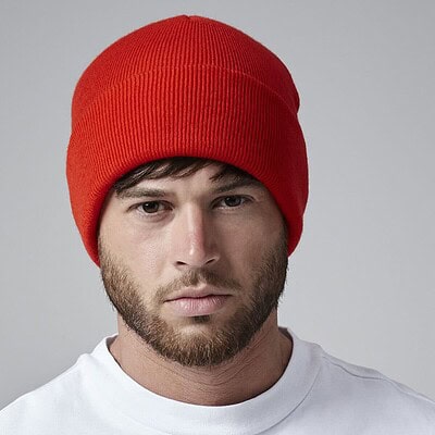 Red Beanie Hat for Custom Embroidered Headwear.