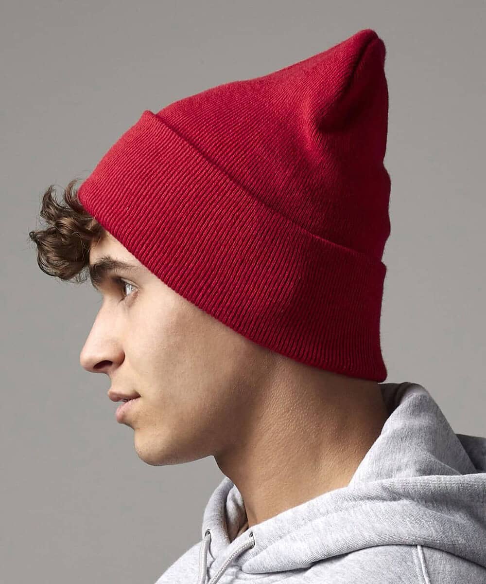 Red Beanie for Custom Embroidery.