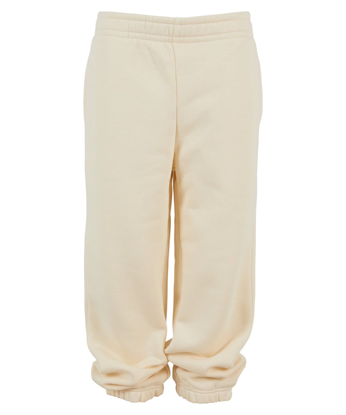 Soft beige embroidered workwear sweatpants for personalised uniform.