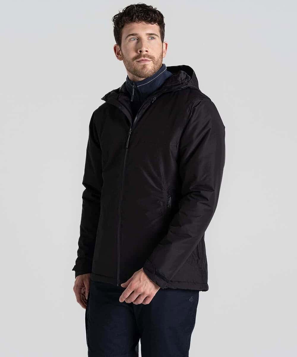 Insulated workwear jacket for staff, ideal for outdoor jobs and cold weather conditions.