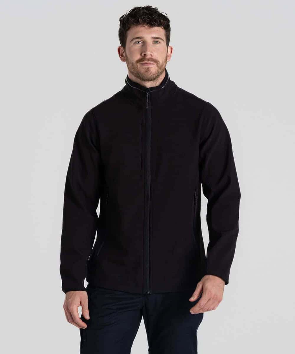 Embroidered Craghoppers Basecamp Softshell Jacket, ideal for custom branding and workwear.