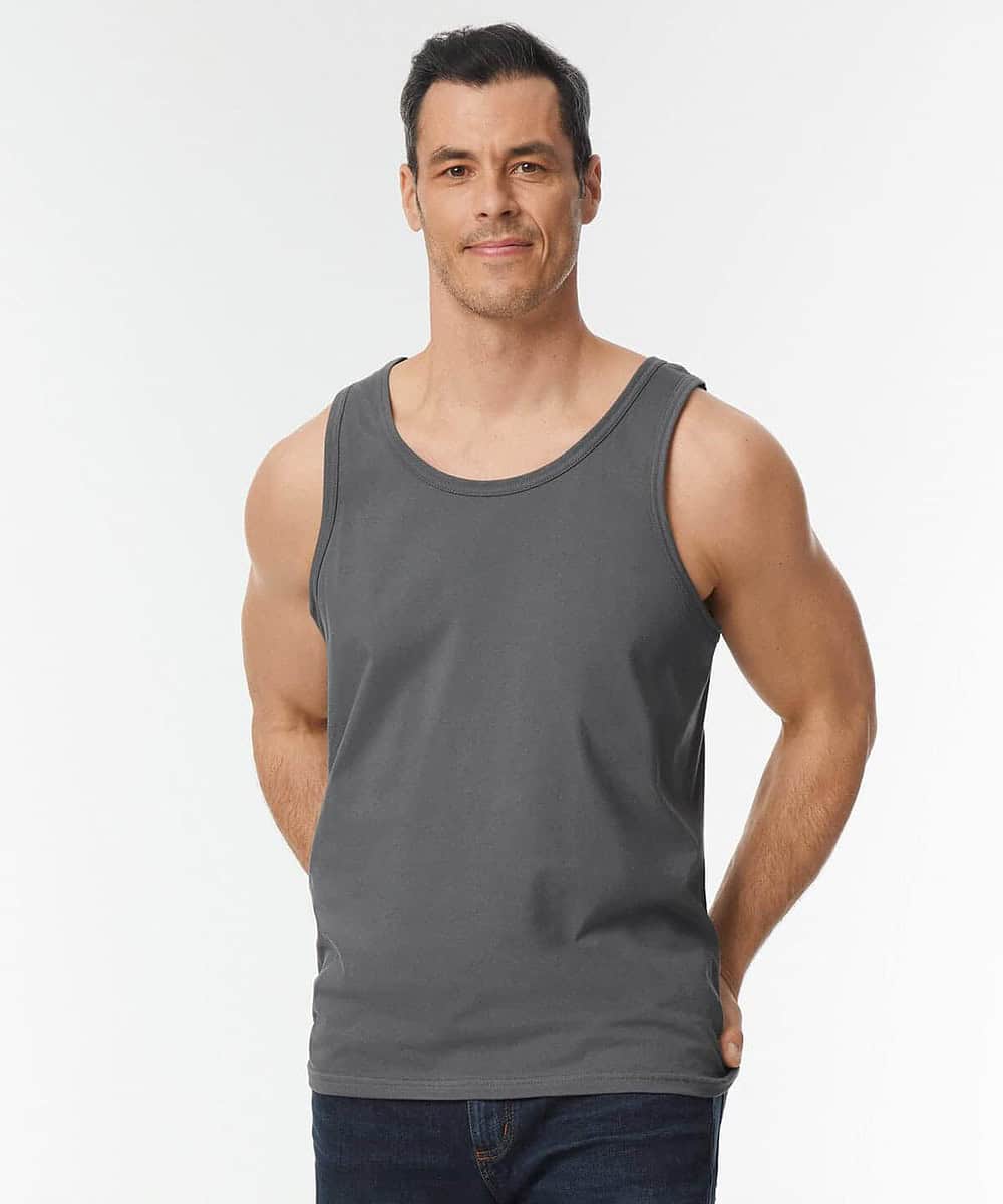 Adult Gildan GD012 tank top for custom embroidery and printing.
