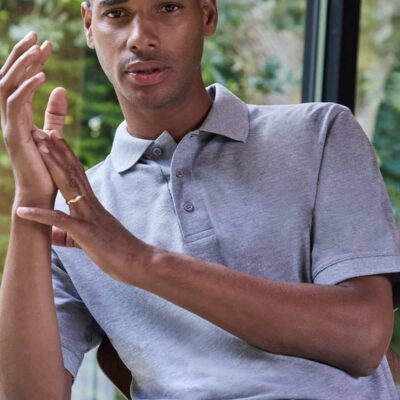 Men's professional polo shirt for work or casual wear. Comfortable, stylish, and suitable for embroi.