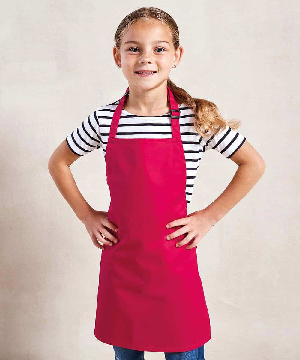 Kids personalised bib apron for embroidery projects.