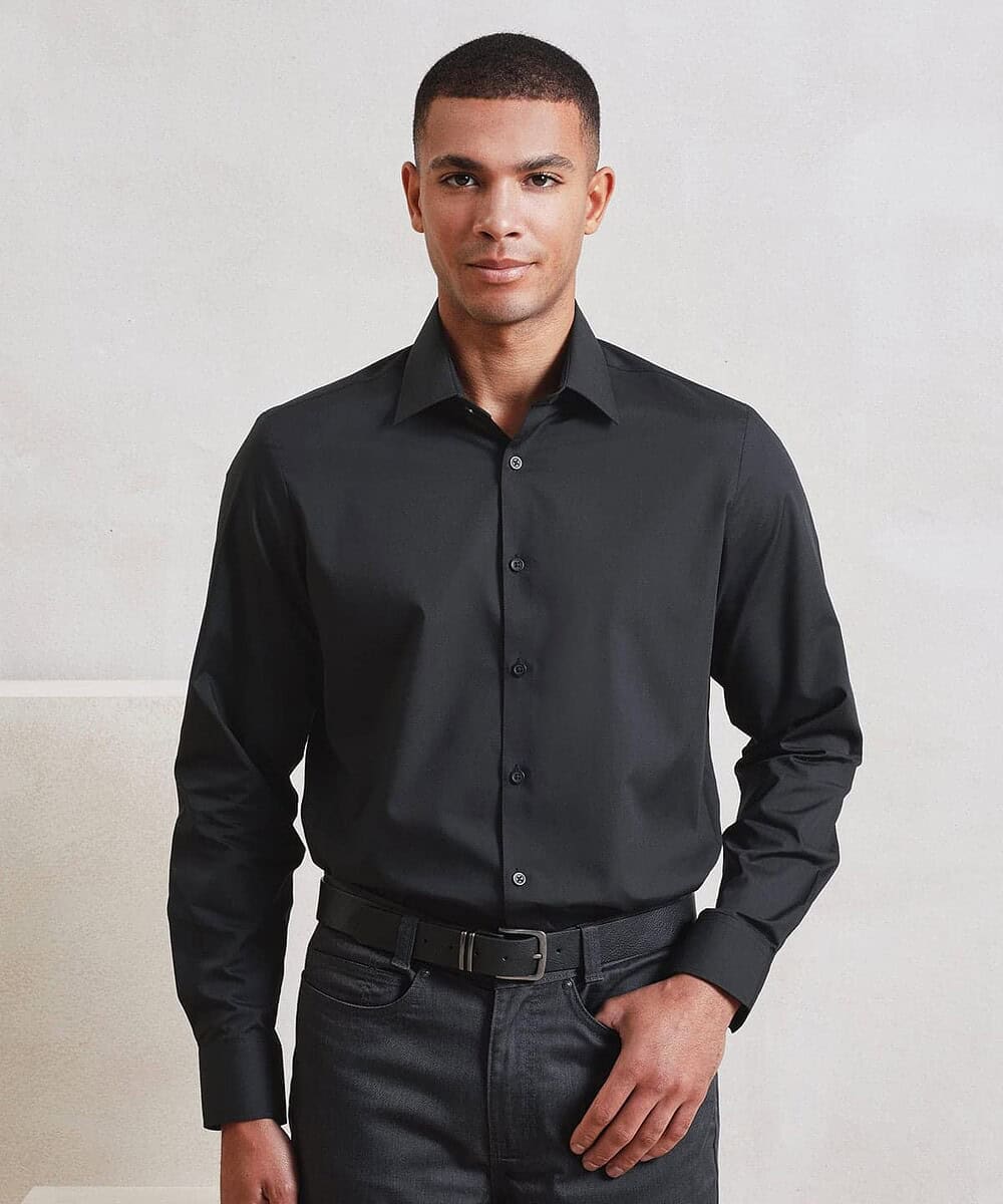 Recyclight long sleeve shirt for personalised embroidery, ideal for workwear and corporate uniforms.