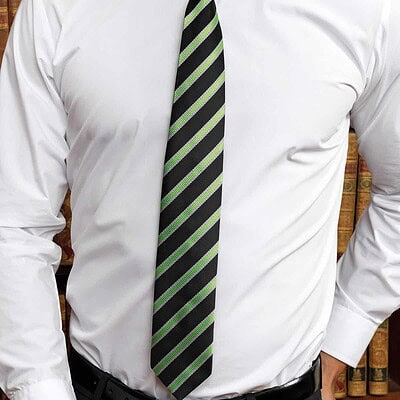 Elegant personalised waffle stripe tie for embroidery. Perfect for corporate or formal wear.