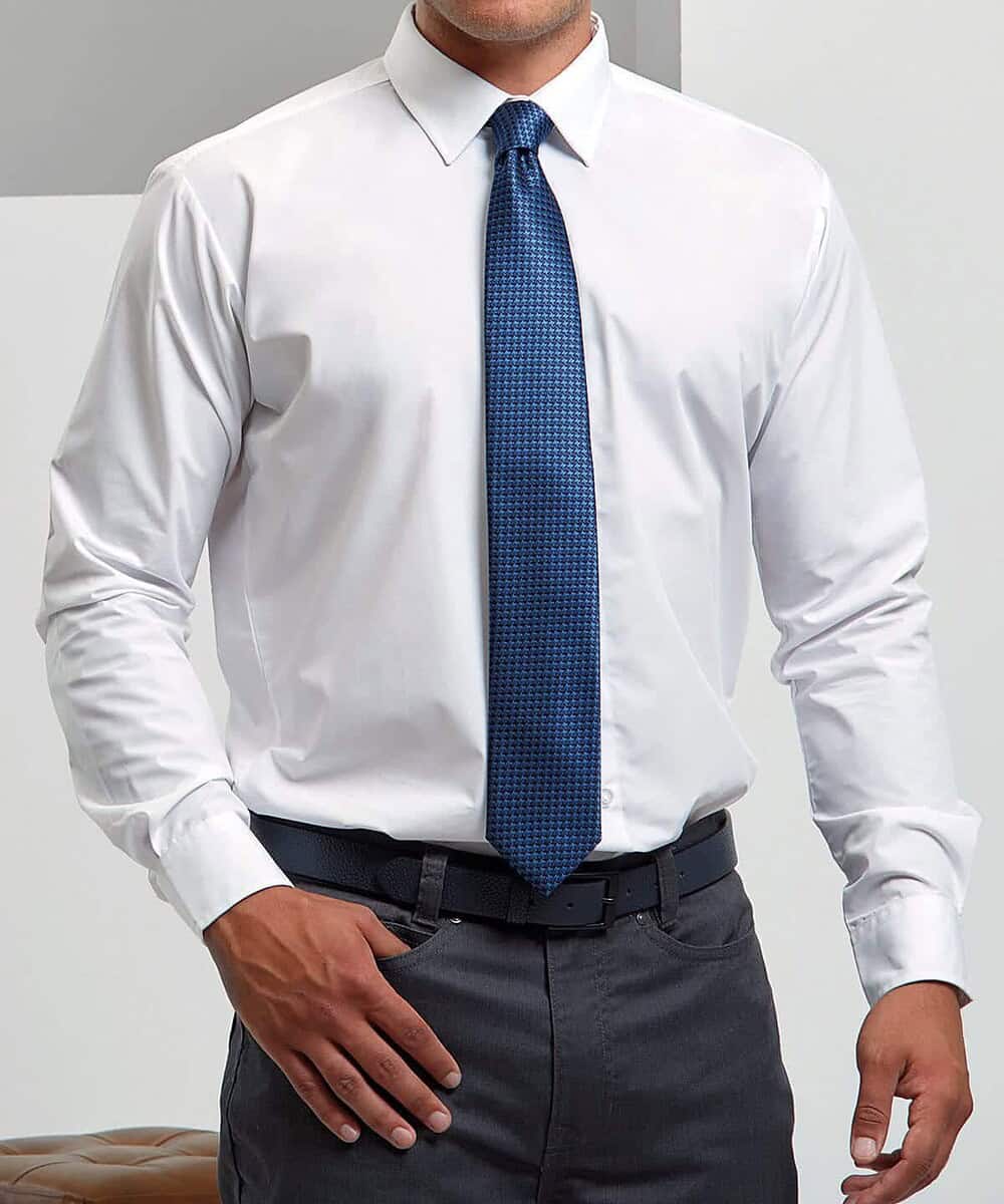 Puppy Tooth Tie with personalised embroidery for professional or casual wear. Perfect for adding a u.