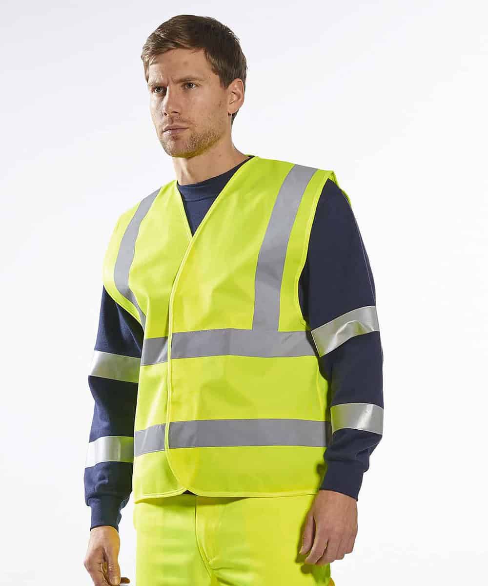 High-Vis Two-Band-And-Brace Vest for safety and visibility.