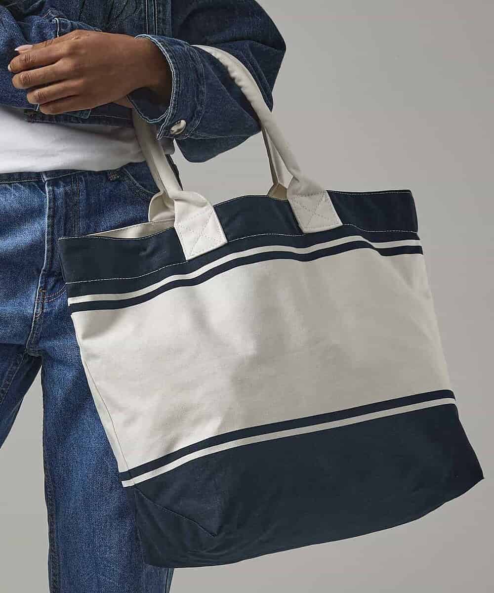 Canvas Deck Bag with personalised embroidery for workwear and promotional use.