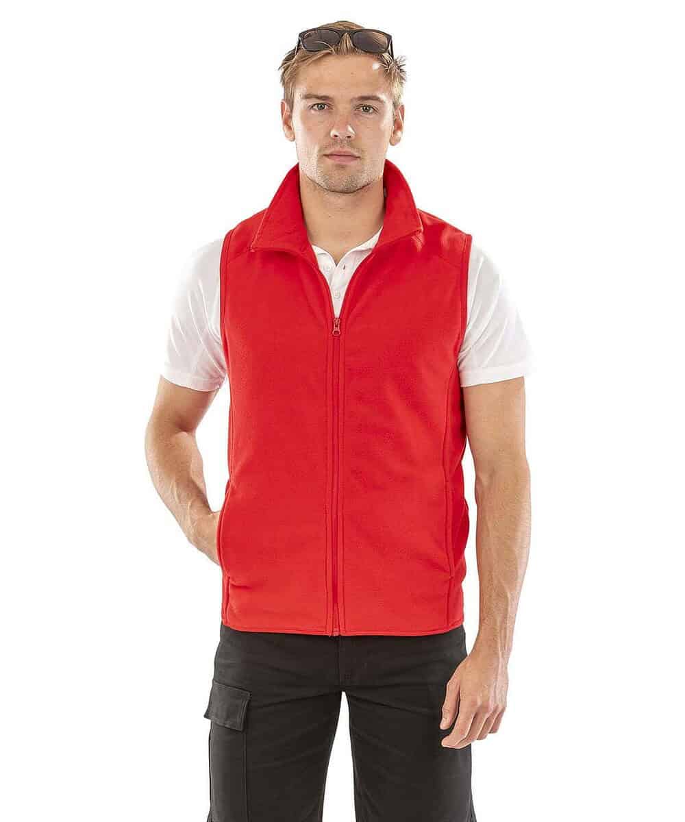 Microfleece Gilet for embroidery, available in various colours, perfect for personalised workwear an.
