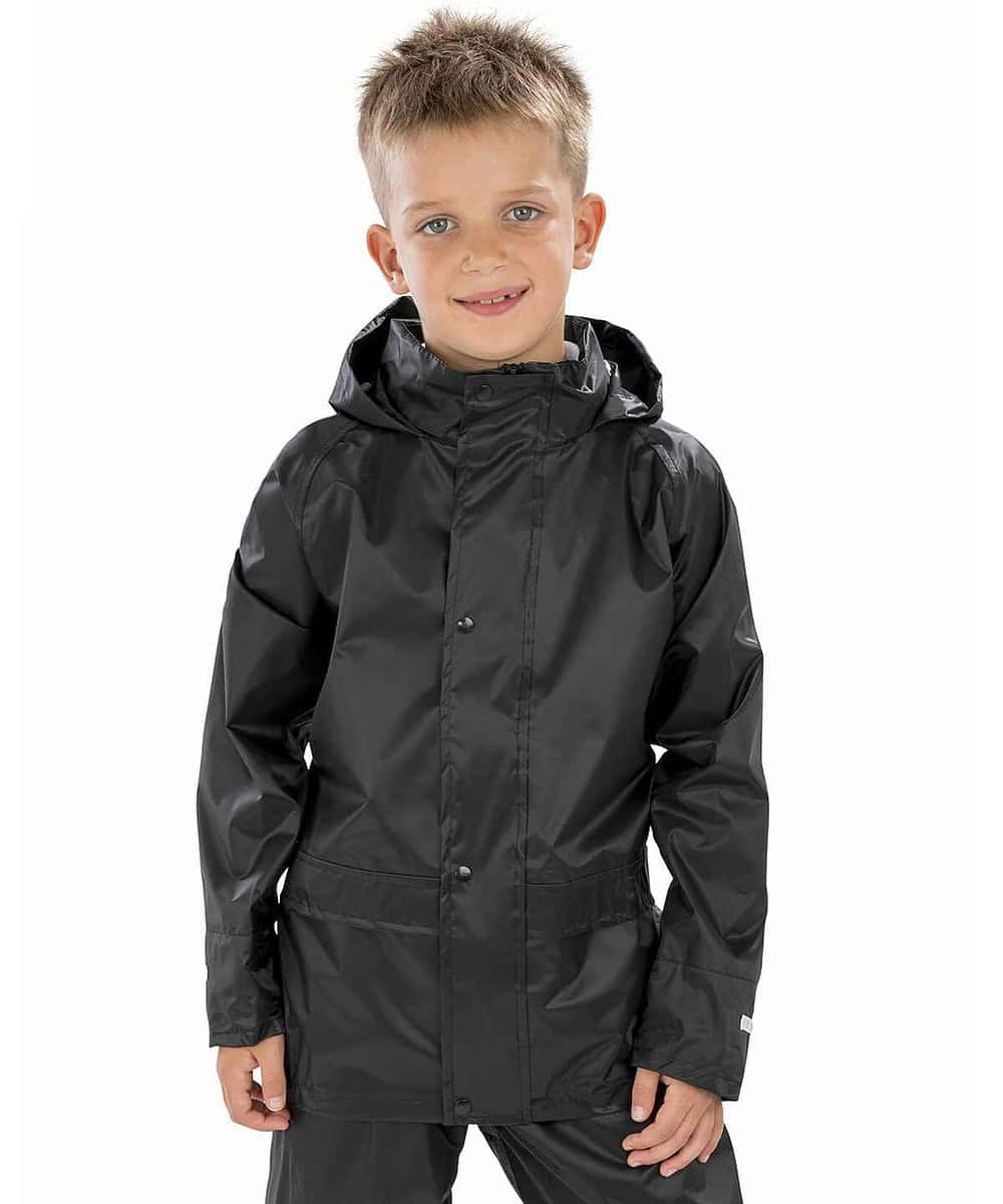 Embroidered Junior Rain Jacket, waterproof and lightweight, ideal for personalised branding and scho.