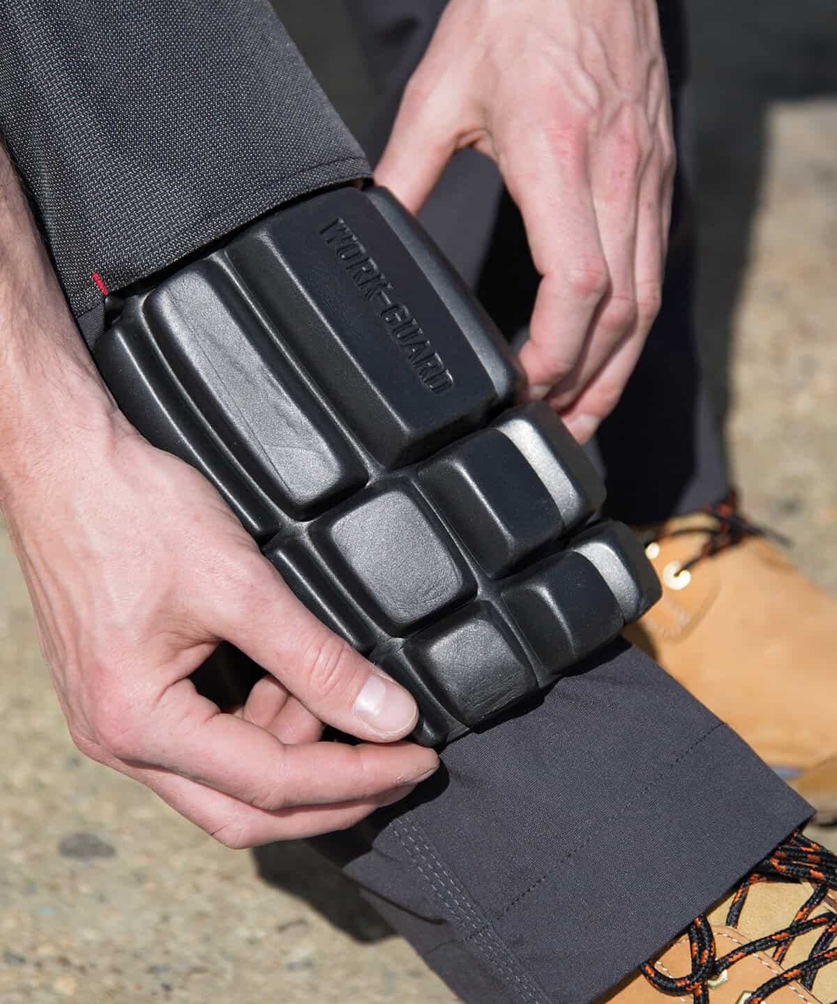 Reflective workwear gloves with embroidered logo for safety and branding.
