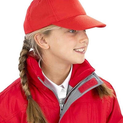 Recycled junior cap with embroidery, perfect for personalised branding.