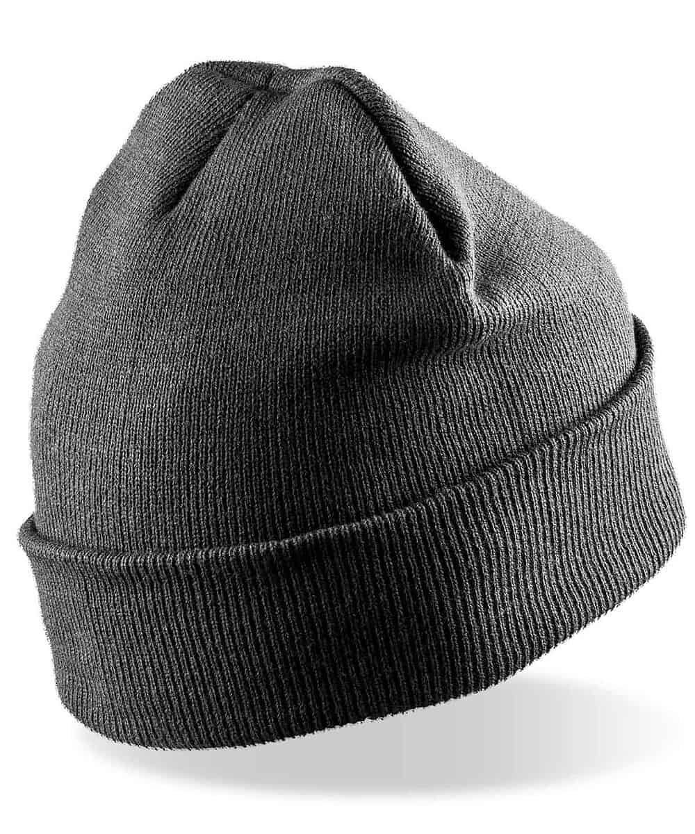 Recycled Woolly Ski Hat with Custom Logo Embroidery for Personalised Headwear.