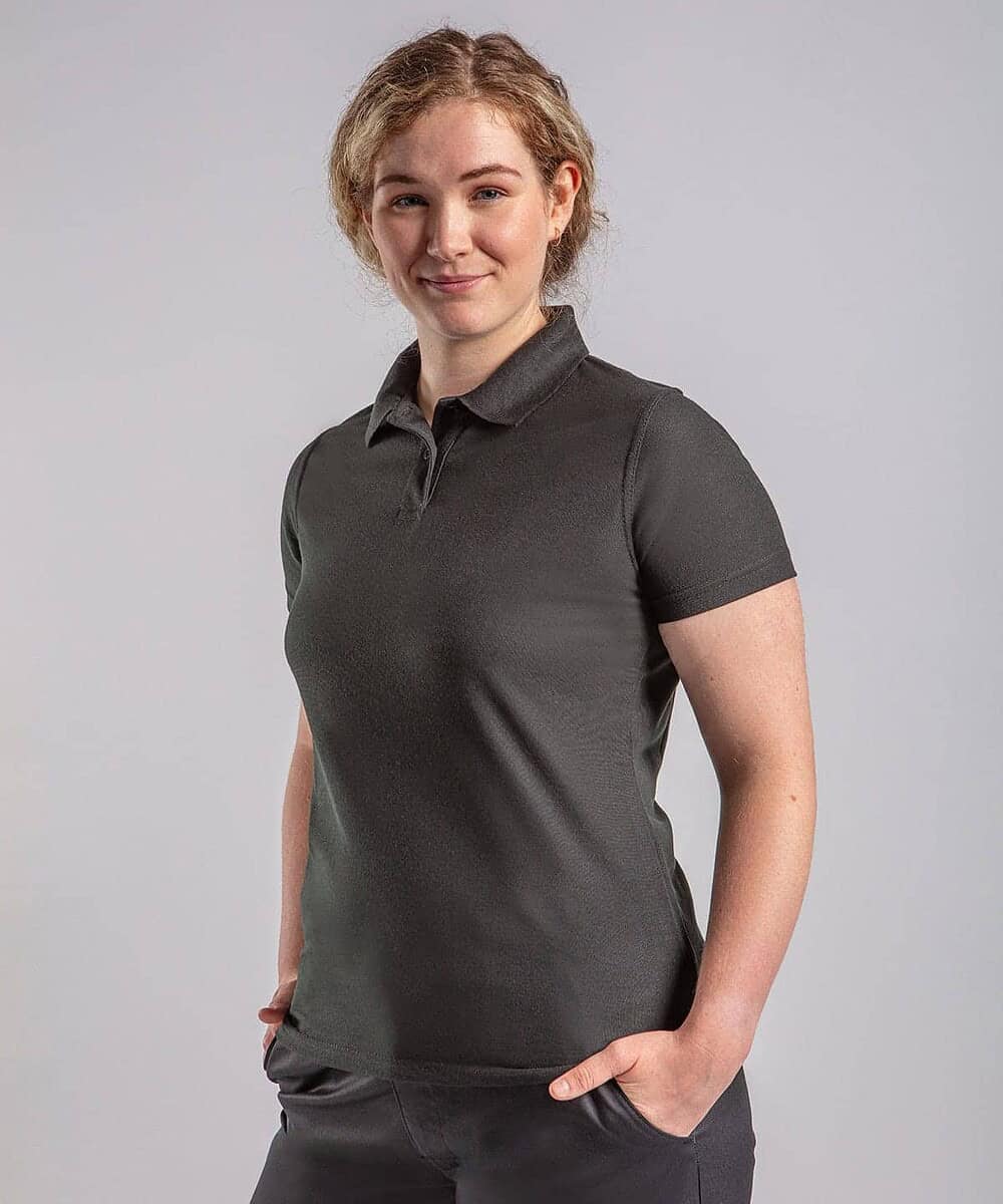 Womens Pro Polyester Polo for teamwear and business uniforms. Perfect for professional settings and.