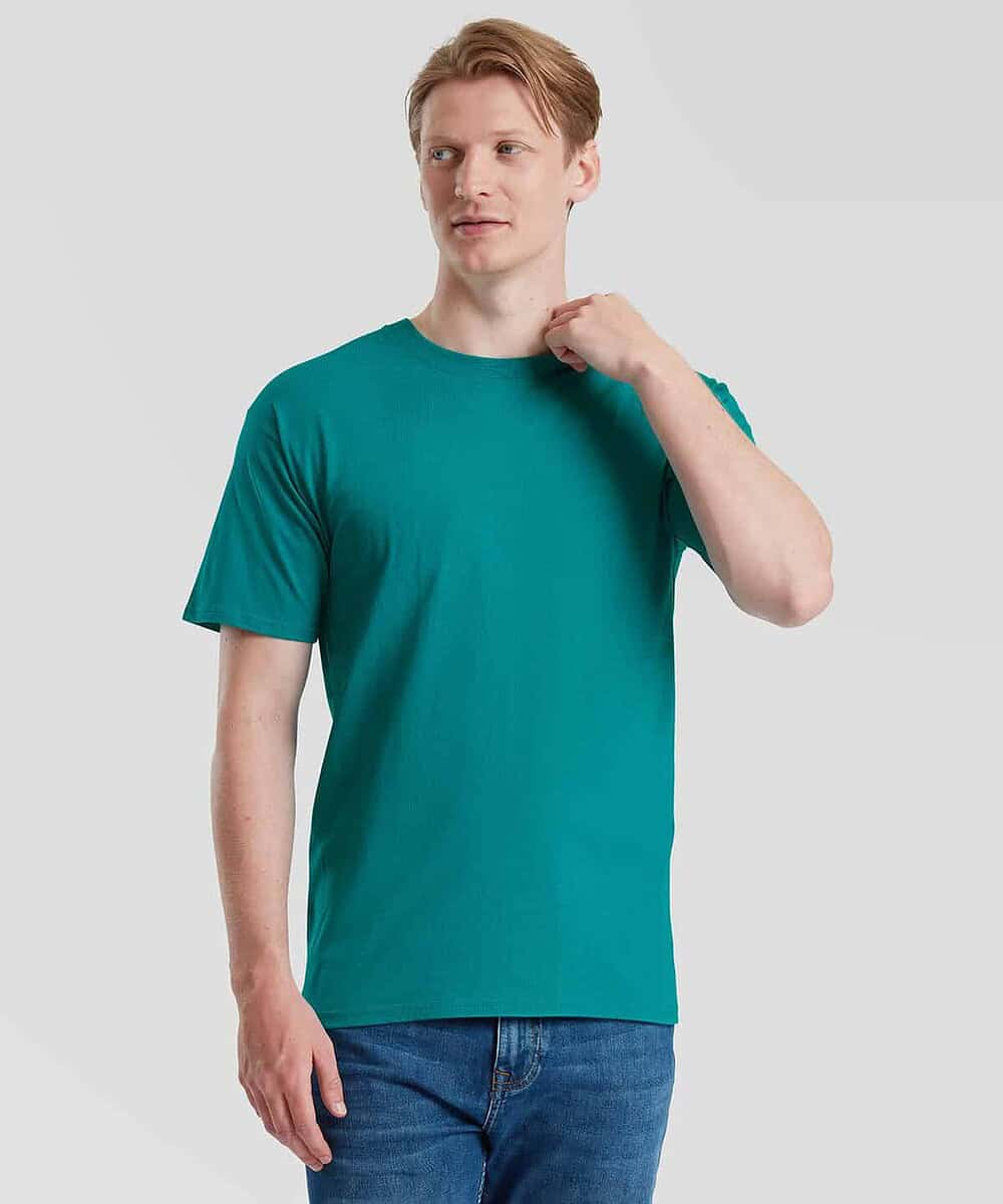 Teal plain T-shirt, ideal for workwear and uniforms, comfortable and durable.
