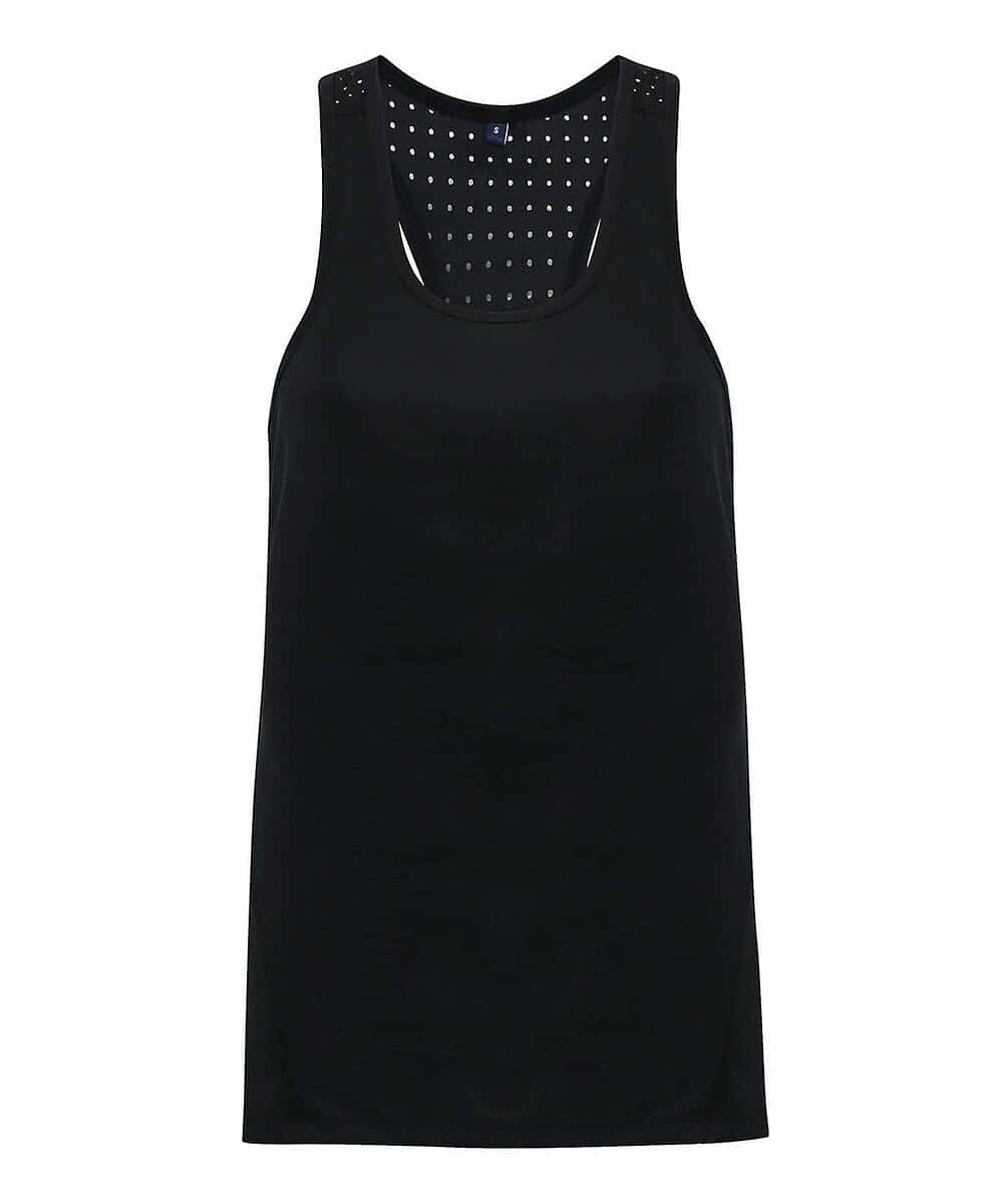Laser cut women's vest for workwear or casual wear. Stylish, breathable, and comfortable with a mode.