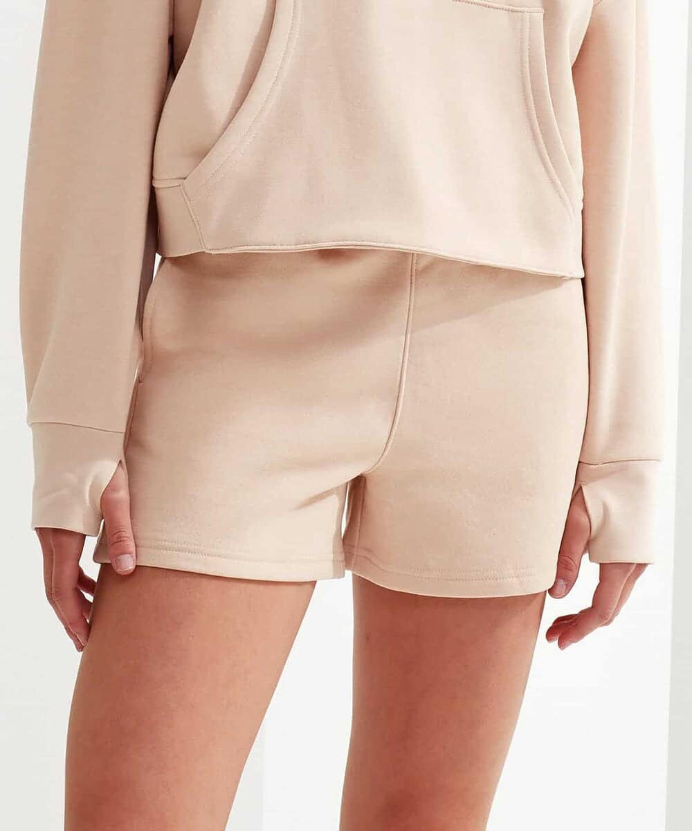 Womens Tridri Jogger Shorts with logo branding for workwear or casual wear.