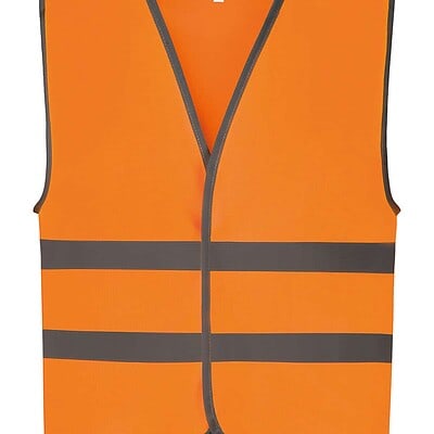 High-visibility reflective kids waistcoat for safety.