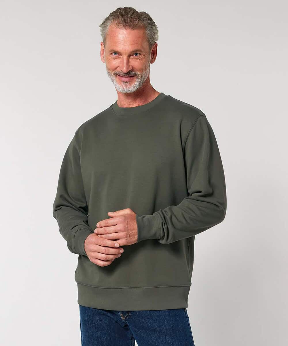 Unisex Changer 2.0 Iconic Crew Neck Sweatshirt in olive green.